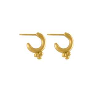 Granule Cluster Hoop Earrings