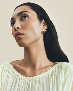 Rose Sapphire Syca Earrings