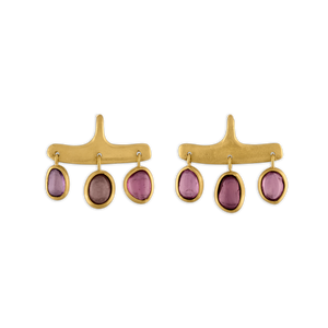 Rose Sapphire Syca Earrings