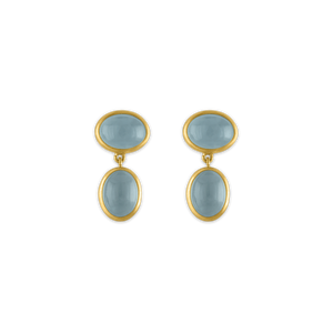 Small Aquamarine Amphora Earrings
