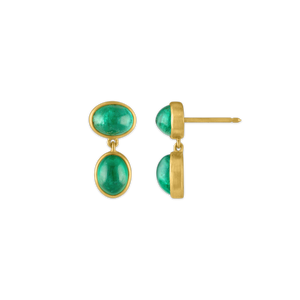 Small Emerald Amphora Earrings