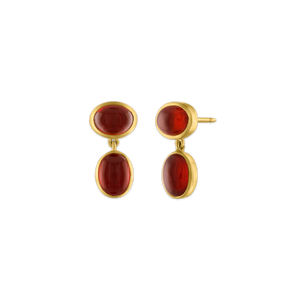 Small Garnet Amphora Earrings