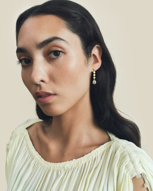 Trio Diamond and Rosecut Diamond Chime Earrings