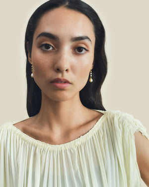 Trio Diamond and South Sea Pearl Chime Earrings