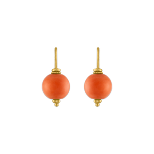 Antique Coral Baby Linea Earrings