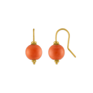 Antique Coral Baby Linea Earrings