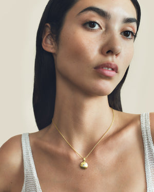 Small Diamond Bulla Pendant