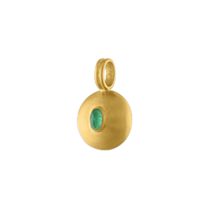 Small Emerald Bulla Pendant