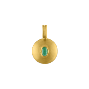 Small Emerald Bulla Pendant