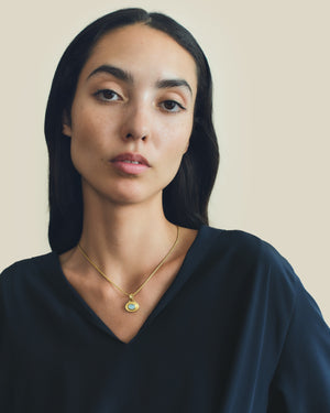 Aquamarine Mati Pendant