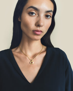 Ruby Mati Pendant