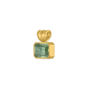 Baby Green Beryl Block Pendant