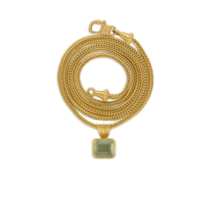 Green Beryl Baby Block Pendant