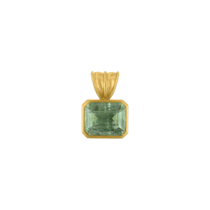 Baby Green Beryl Block Pendant