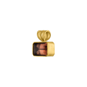 Baby Claret Tourmaline Block Pendant