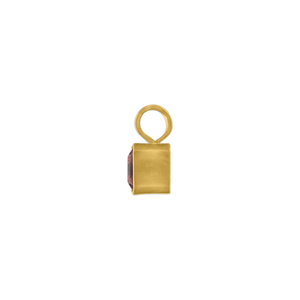 Baby Claret Tourmaline Block Pendant