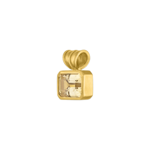 Baby Golden Beryl Block Pendant