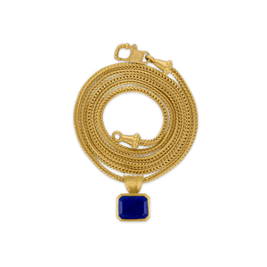 Baby Lapis Block Pendant
