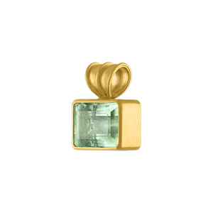 Green Beryl Baby Block Pendant