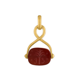 Carnelian Intaglio Unda Spinning Pendant