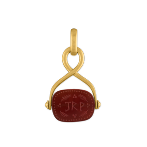 Carnelian Intaglio Unda Spinning Pendant