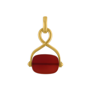 Carnelian Intaglio Unda Spinning Pendant