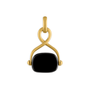 Onyx Intaglio Unda Spinning Pendant