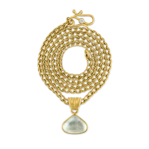 Mango Moonstone Fan Pendant