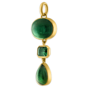 Green Tourmaline Pillar Pendant