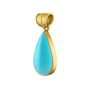 Turquoise Tear Pendant