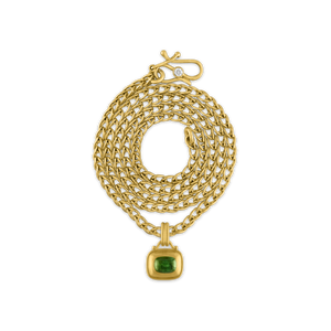 Green Tourmaline Capsa Pendant