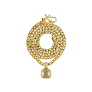 Aquamarine Capsa Pendant
