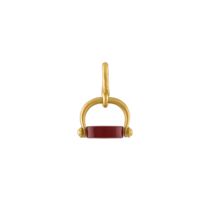 Baby Carnelian Intaglio Unda Spinning Pendant