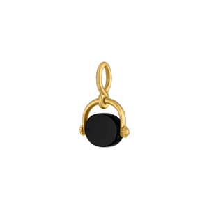 Baby Onyx Labrador Intaglio Unda Spinning Pendant