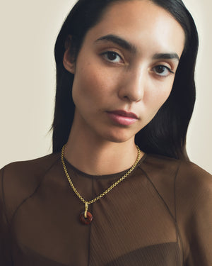 Jasper Discus Pendant