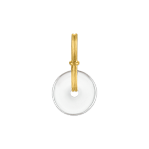 Rock Crystal Discus Pendant