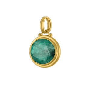 Large Opaque Emerald Cupola Pendant
