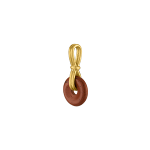 Baby Red Jasper Discus Pendant