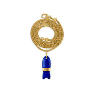 Lapis Minnow Pendant