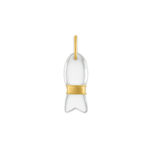 Rock Crystal Minnow Pendant