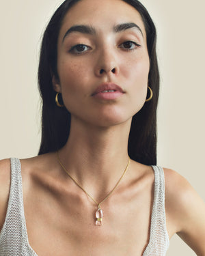 Rock Crystal Minnow Pendant