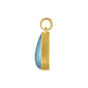 Large Aquamarine Tear Pendant
