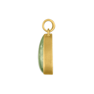 Large Green Aquamarine Tear Pendant