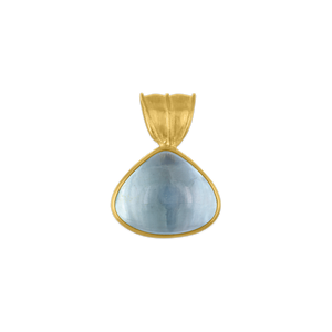 Medium Aquamarine Fan Pendant