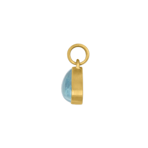 Small Aquamarine Fan Pendant
