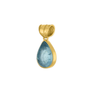 Small Aquamarine Tear Pendant
