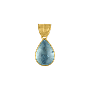 Small Aquamarine Tear Pendant