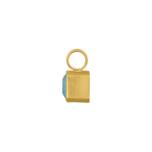 Medium Aquamarine Block Pendant