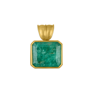 Medium Emerald Block Pendant