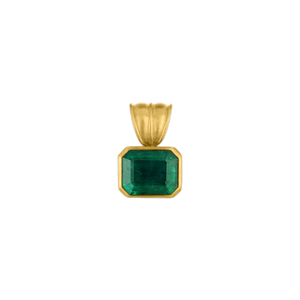 Small Emerald Block Pendant